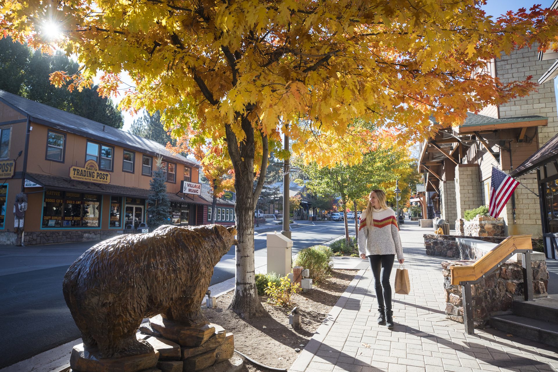 Autumn foliage in the Big Bear valley