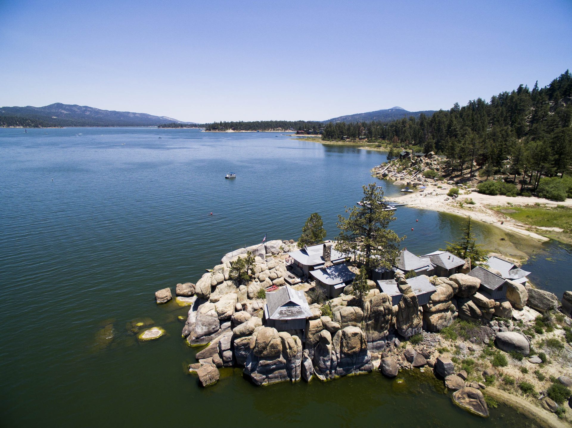 Islands on Big Bear Lake